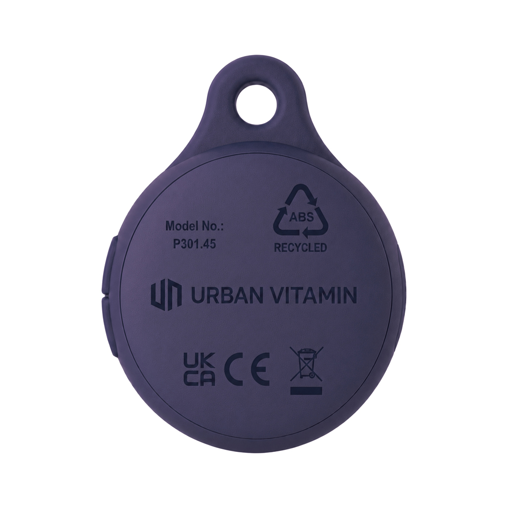 azul Localizador Urban Vitamin Aptos dual recargable con luz
