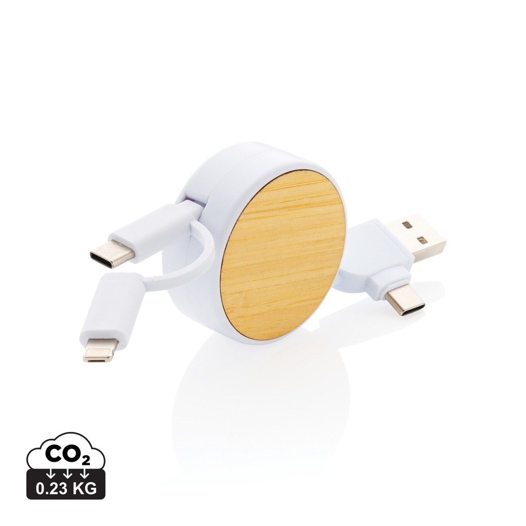 Cable retráctil Ontario 6 en 1 de plástico reciclado RCS