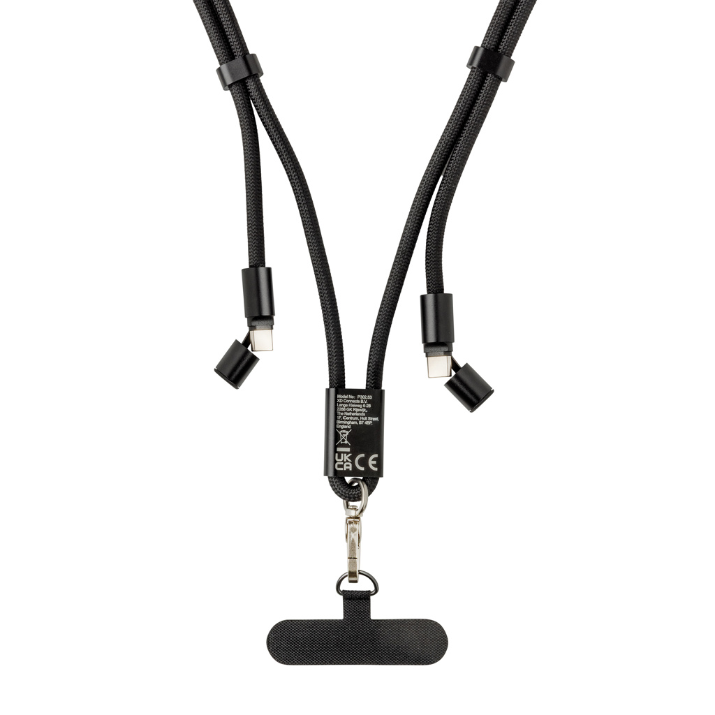 Picture of LoopAmp RCS RPET adjustable phone cord with 60W cable