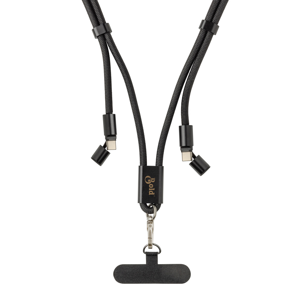 Picture of LoopAmp RCS RPET adjustable phone cord with 60W cable