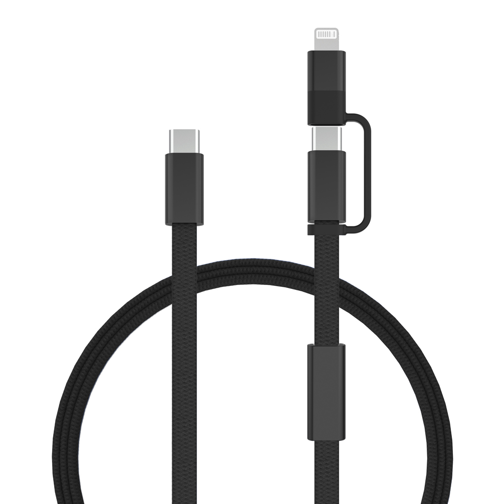 CABLE DE CARGA RÁPIDA 2 EN 1 ARC RCS DE 60W Y 120 CM