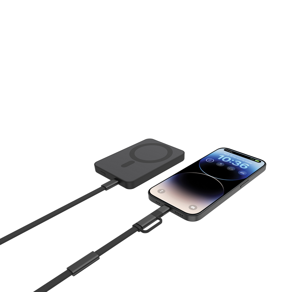 Cable de carga rápida 2 en 1 Arc RCS de 60W y 120 cm