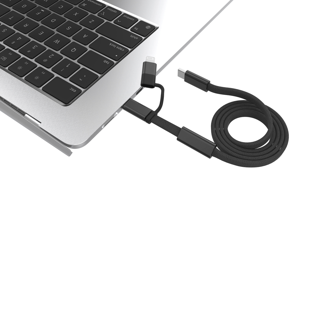 Cable de carga rápida 2 en 1 Arc RCS de 60W y 120 cm