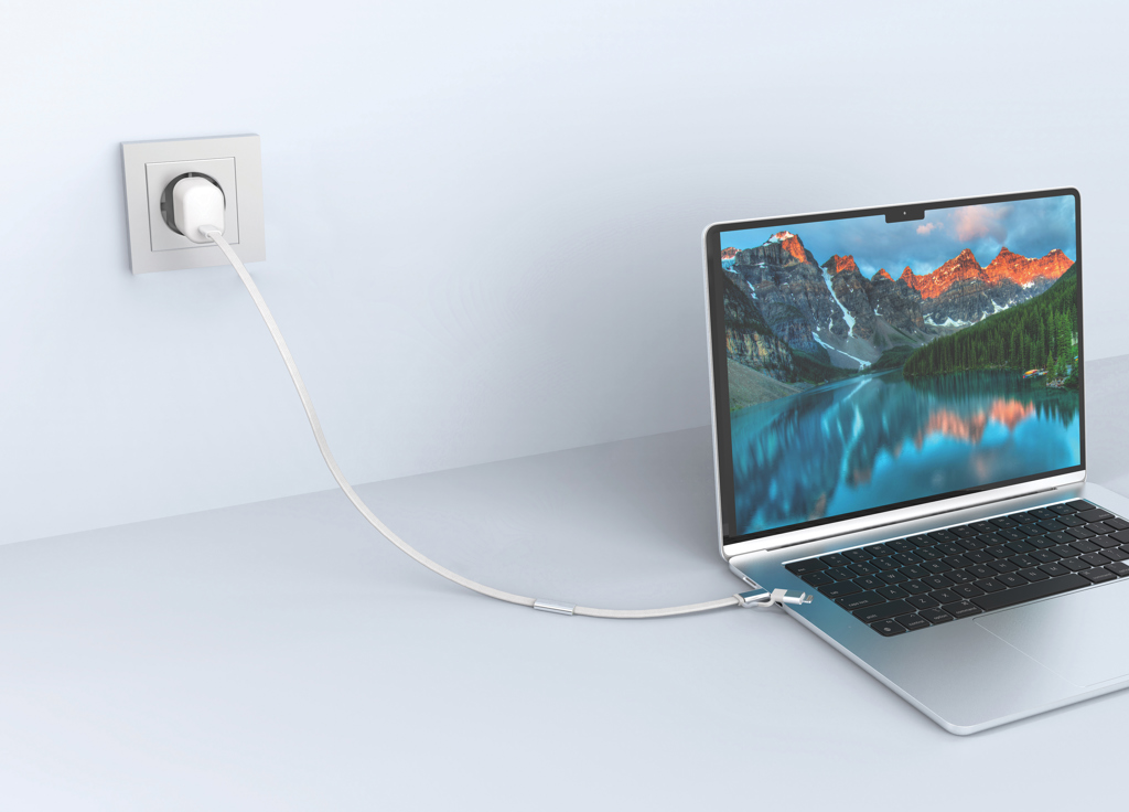 gris Cable de carga rápida 2 en 1 Arc RCS de 60W y 120 cm