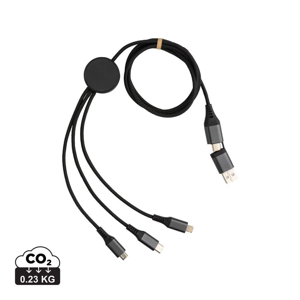 Picture of Terra RCS recycled aluminium 120cm 6-in-1 cable