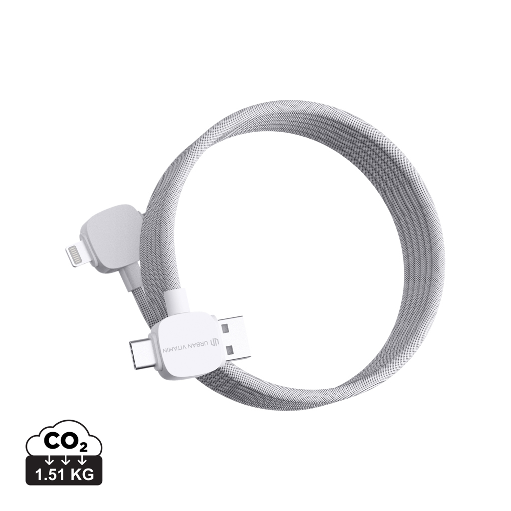 blanco Cable magnético TPE/PET reciclado Urban Vitamin Stockton 65W