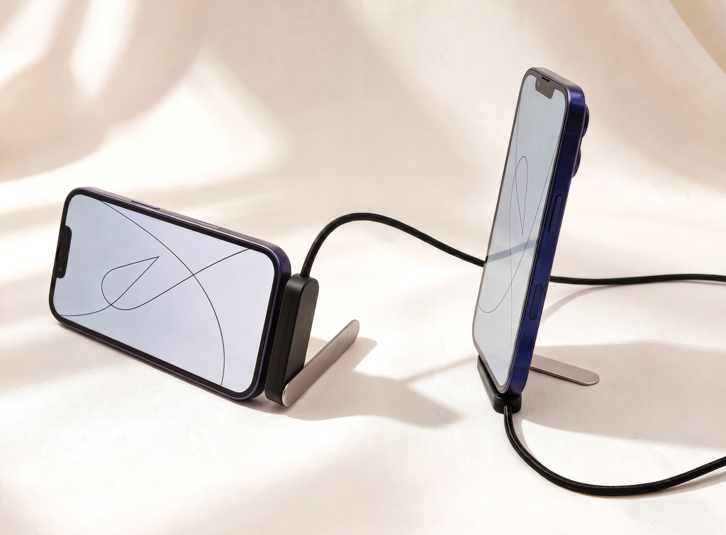Picture of Aluvia RCS 65W PD Cable with adjustable phone stand