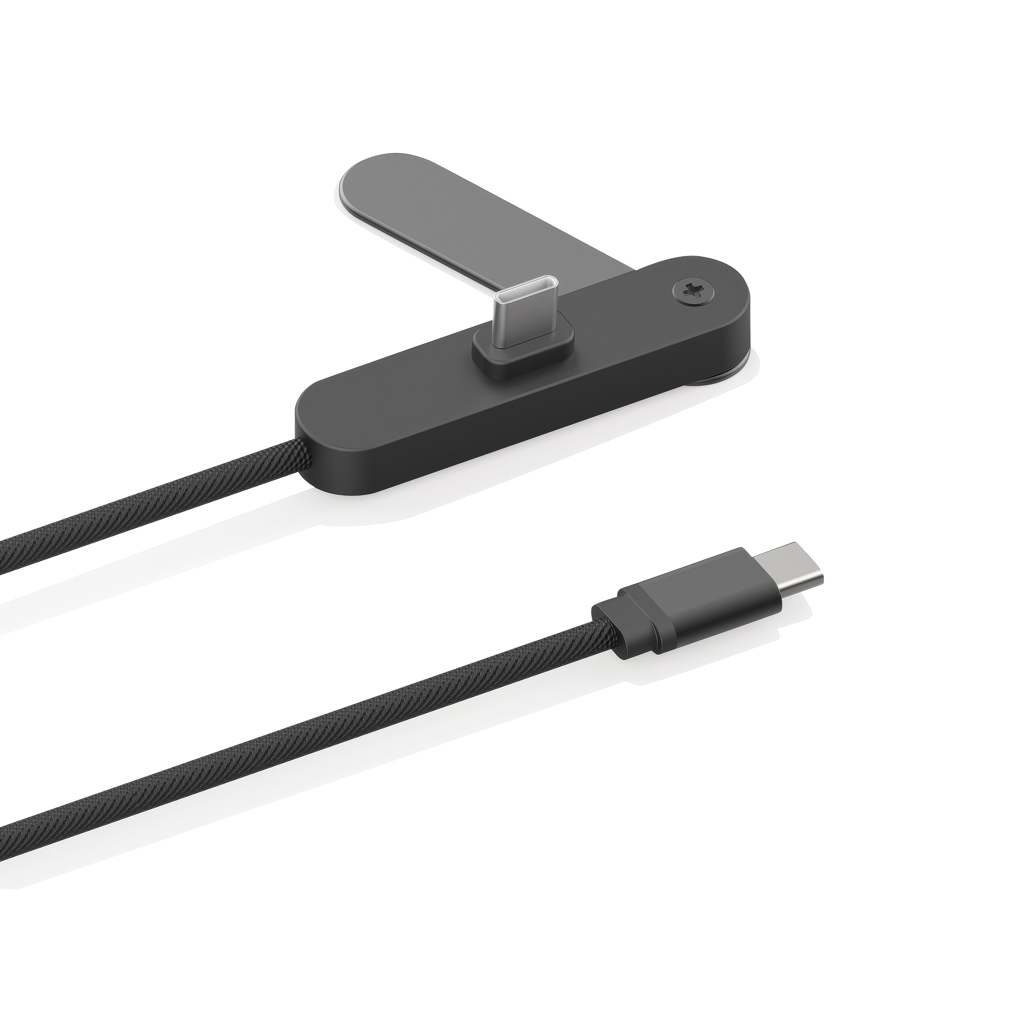 Cable Aluvia RCS 65W PD con soporte ajustable para teléfono
