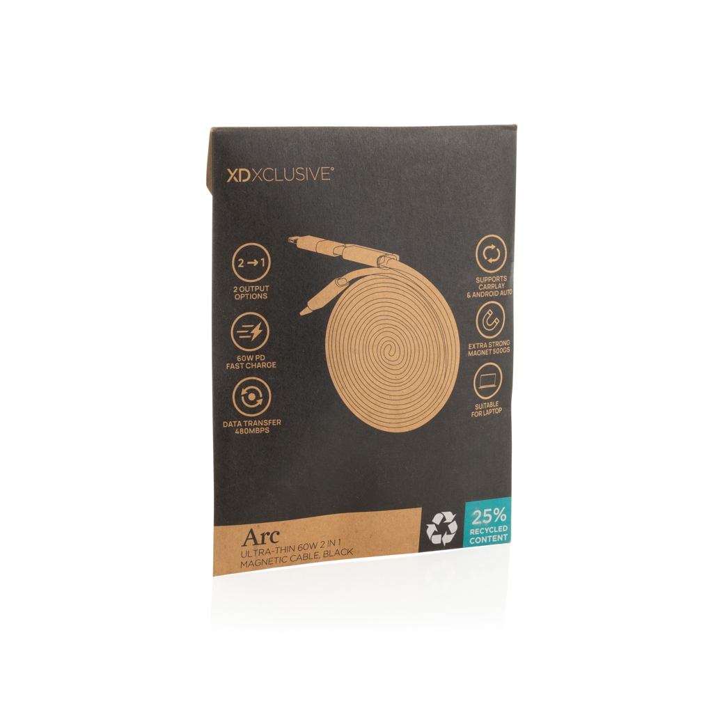 Arc ultradünnes 60W 2-in-1 Magnetkabel - 9