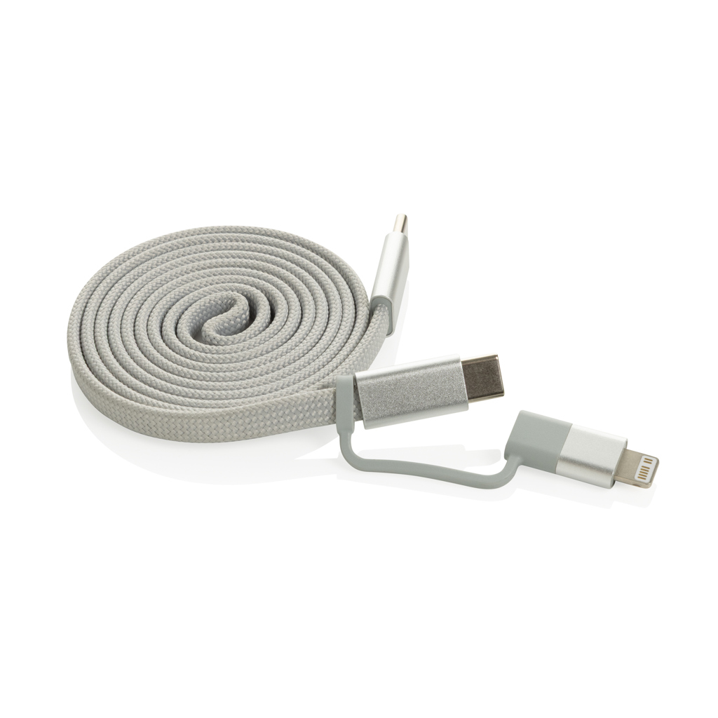 Cable magnético Arc 60W ultrafino 2 en 1 reciclado RCS