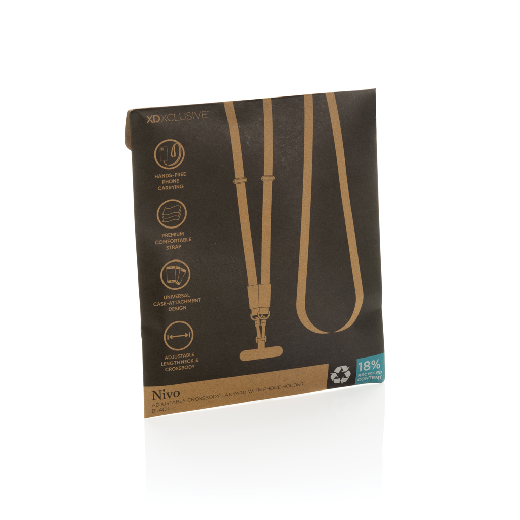 Nivo Crossbody-Handyband aus RCS recyceltem PET - 11