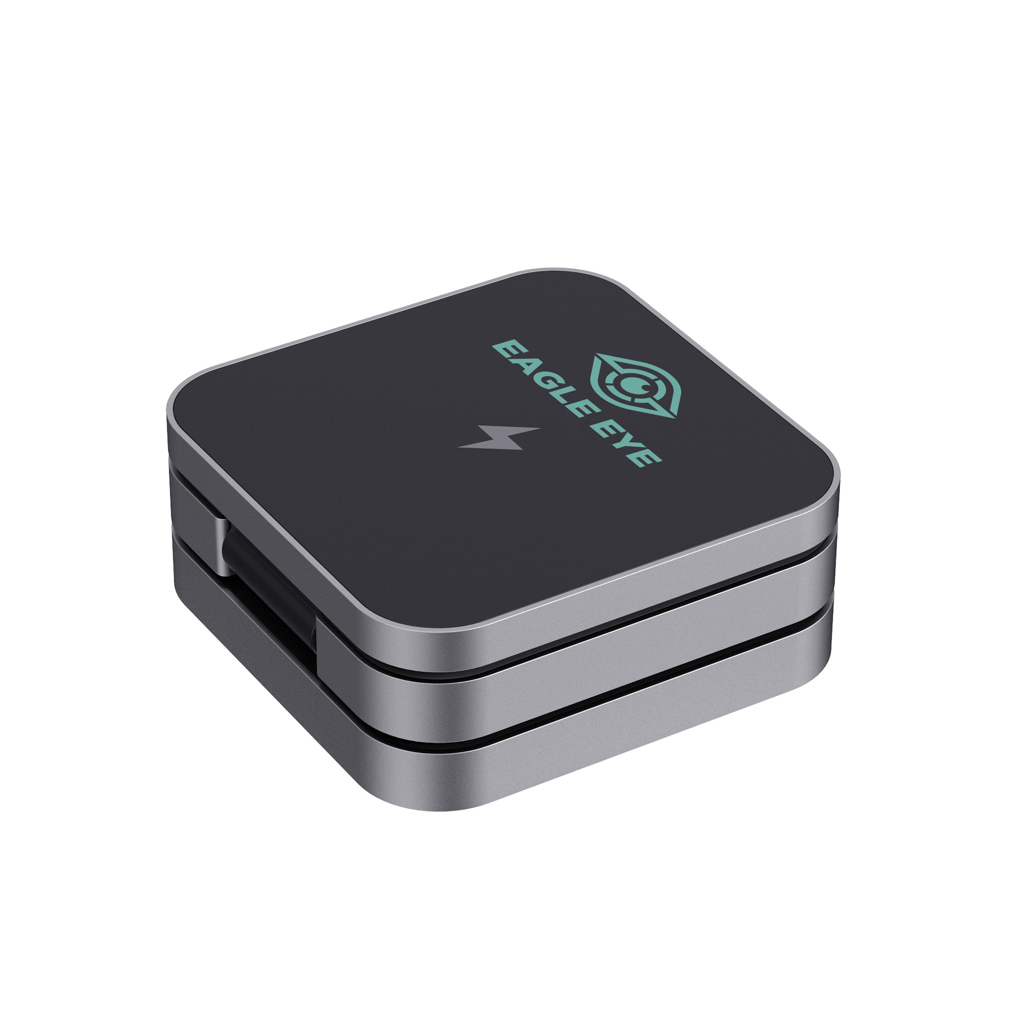 Picture of Terra RCS recycled aluminum foldable 3 in 1 15W charger