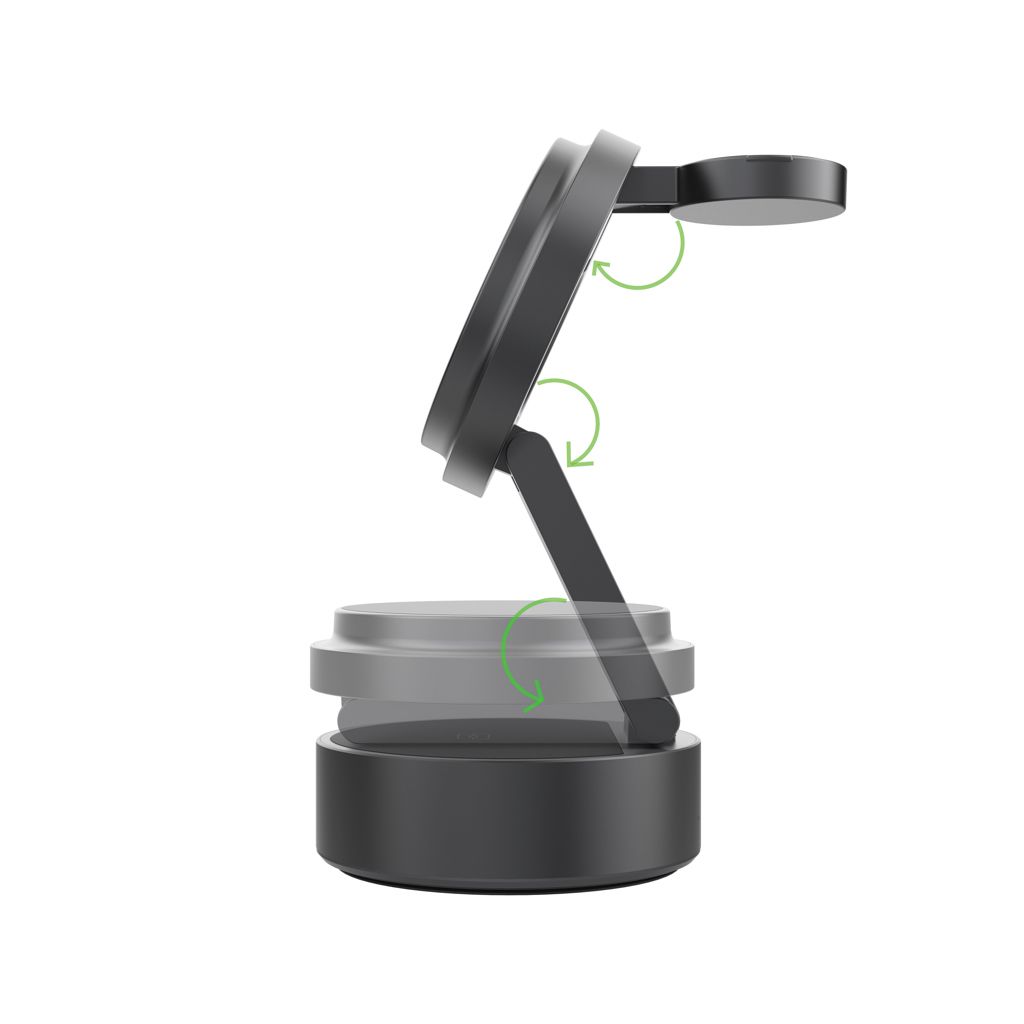 Cargador inalámbrico ultrarrápido 3 en 1 Quantum RCS 25W