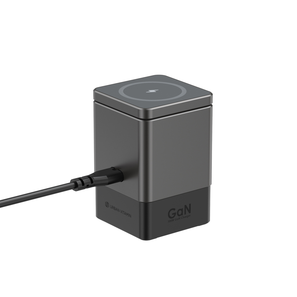 Picture of Urban Vitamin Sacramento 105W GAN charger+retractable cables