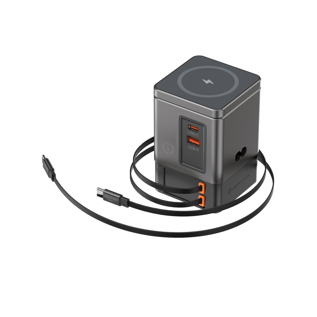 Picture of Urban Vitamin Sacramento 105W GAN charger+retractable cables