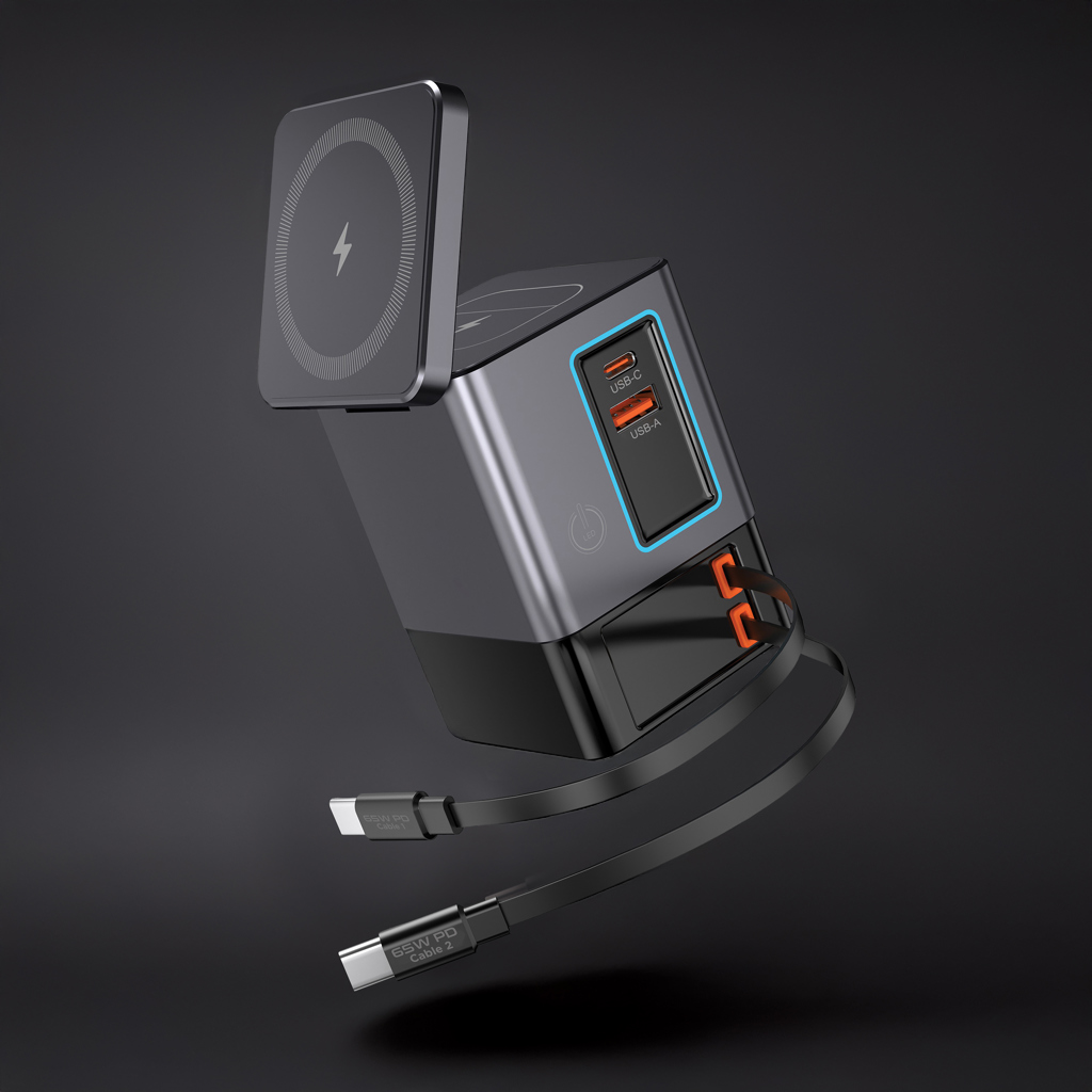 Picture of Urban Vitamin Sacramento 105W GAN charger+retractable cables