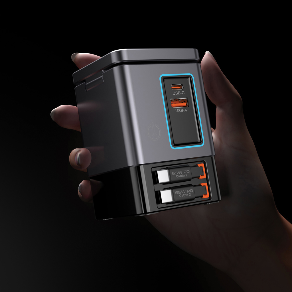 Picture of Urban Vitamin Sacramento 105W GAN charger+retractable cables