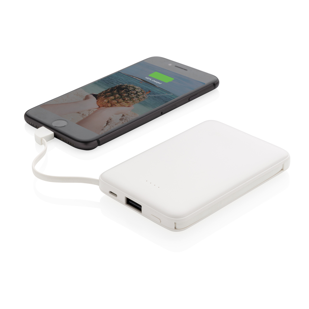 Batterie de secours 5000 mAh avec câbles intégrés