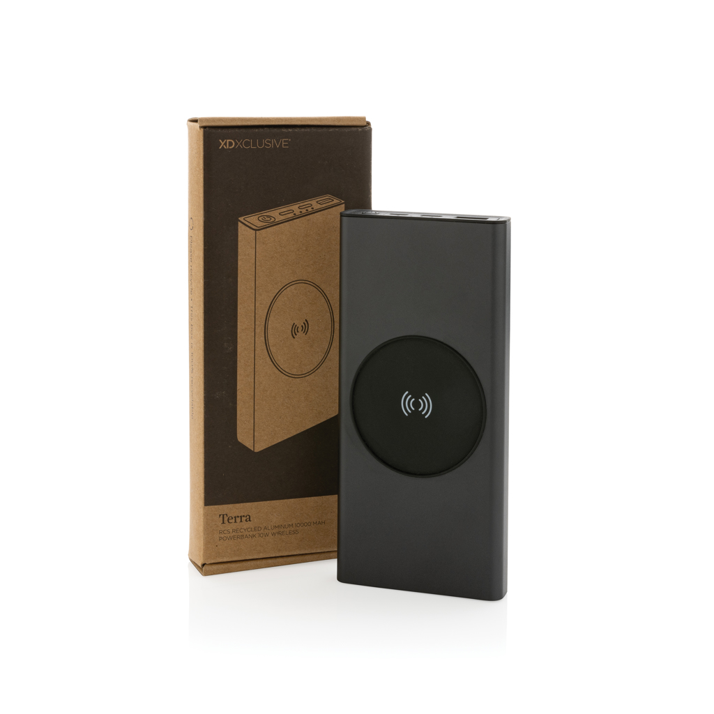 Picture of Terra RCS recycled 18W aluminium 10000 powerbank 10W