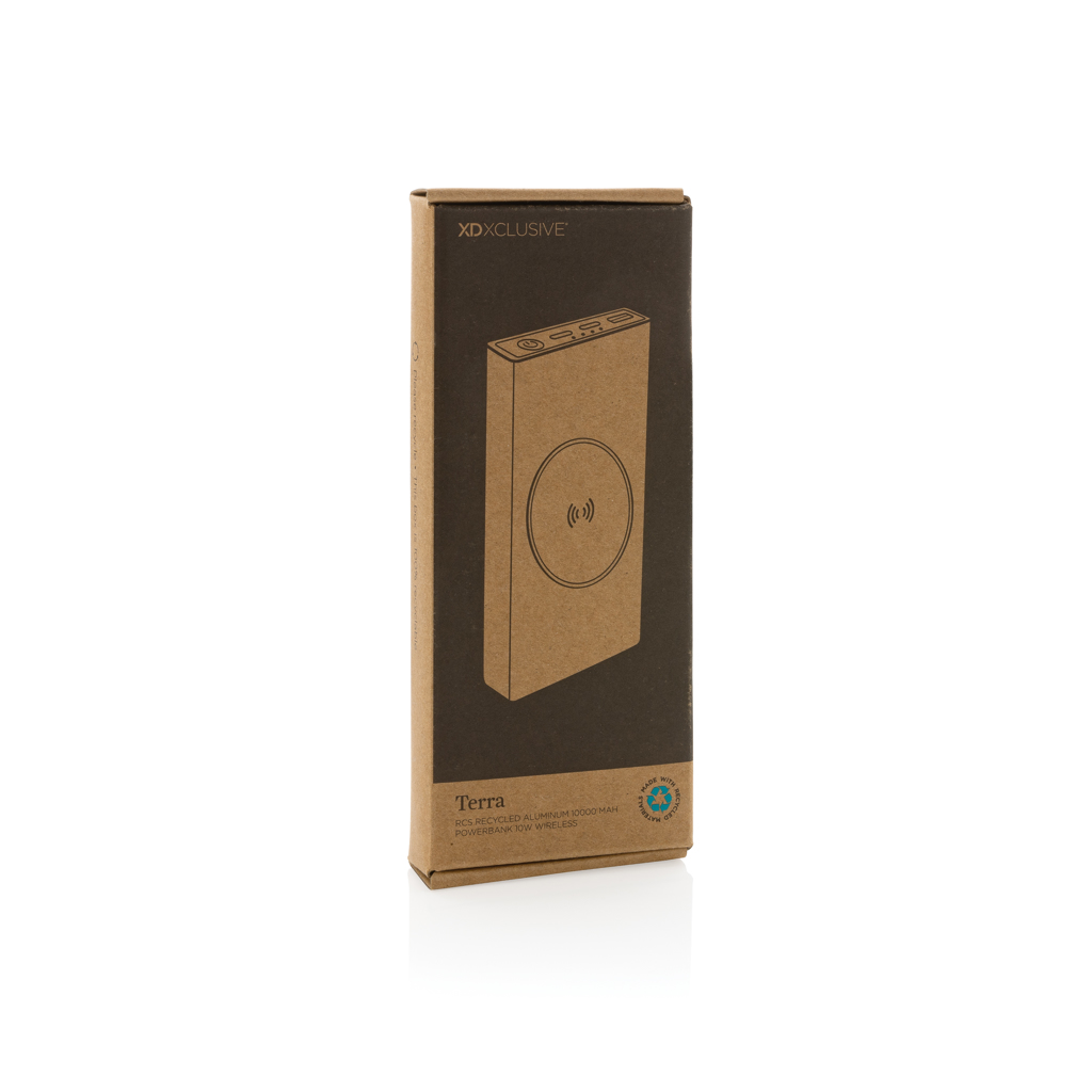 Picture of Terra RCS recycled 18W aluminium 10000 powerbank 10W