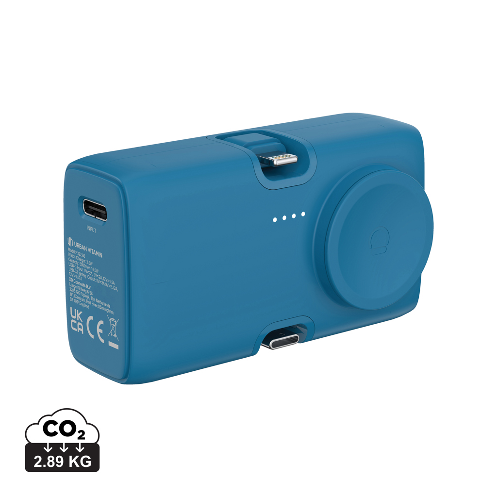 azul Powerbank/reloj PD Urban Vitamin San Diego plástico RCS