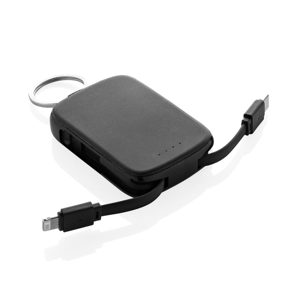 Llavero Nexo y batería externa 2000 mAh con cables RCS