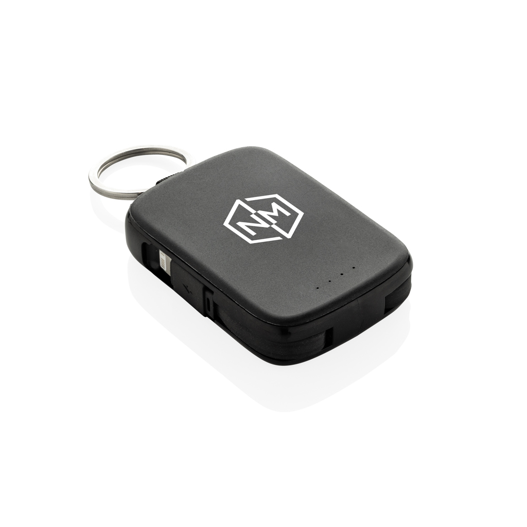 Llavero Nexo y batería externa 2000 mAh con cables RCS