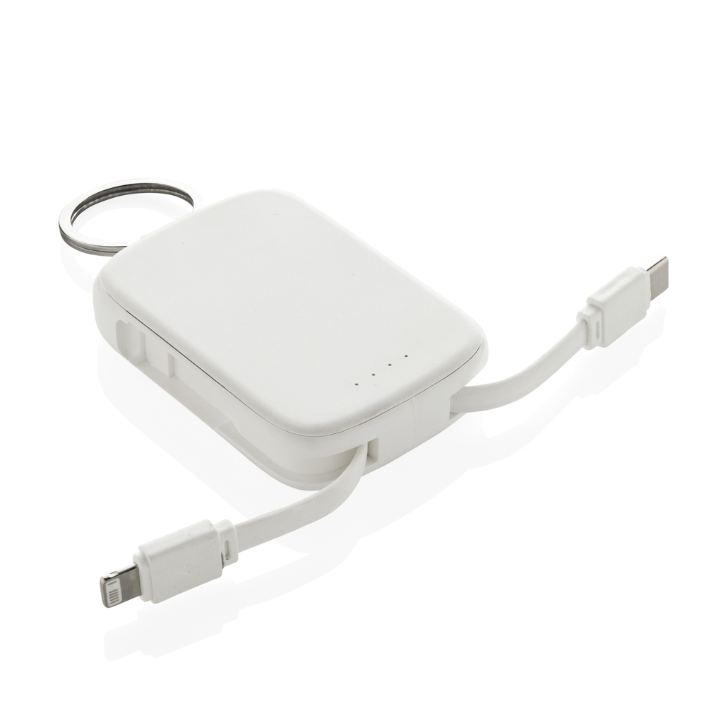 Llavero Nexo y batería externa 2000 mAh con cables RCS