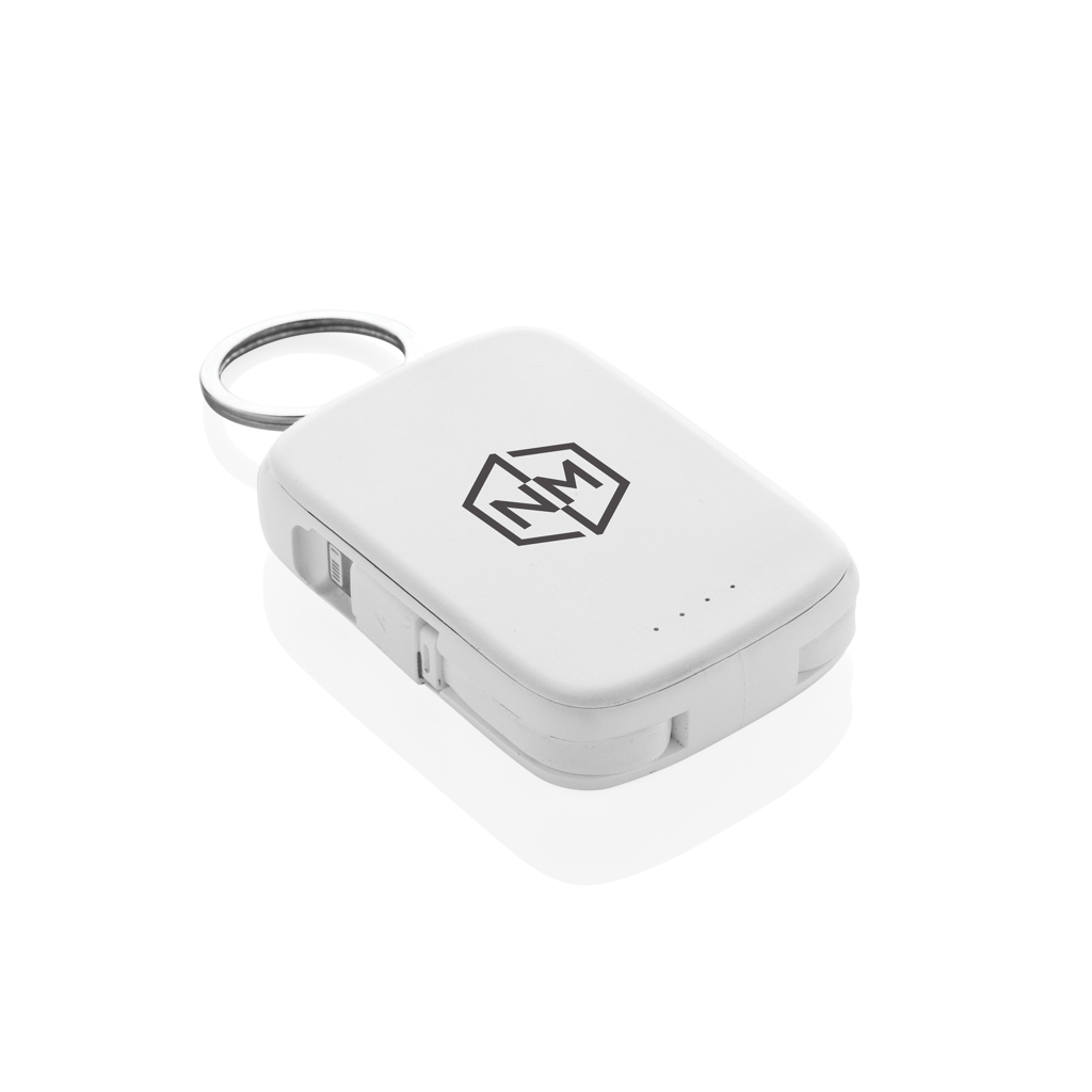Llavero Nexo y batería externa 2000 mAh con cables RCS