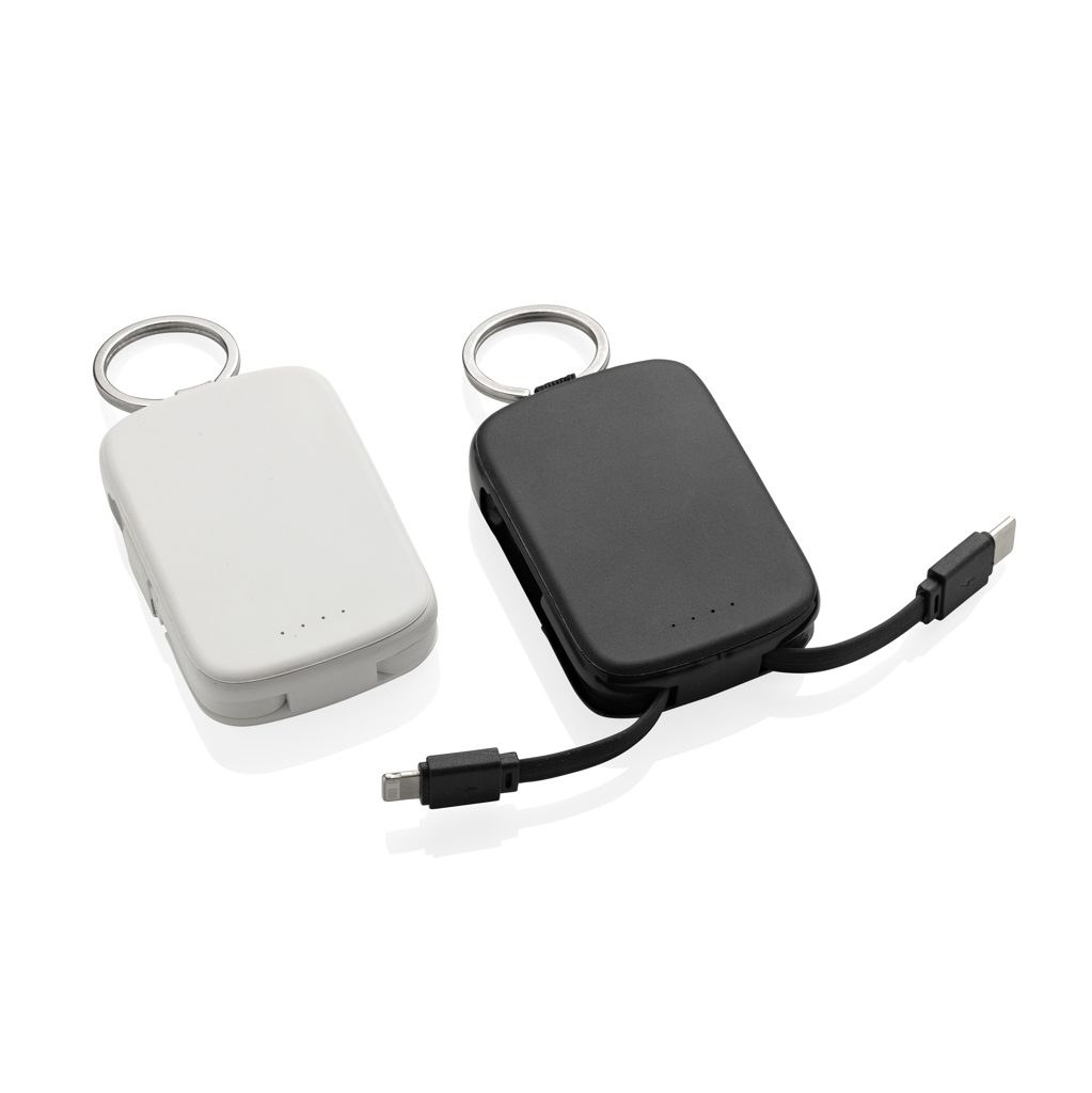 Llavero Nexo y batería externa 2000 mAh con cables RCS