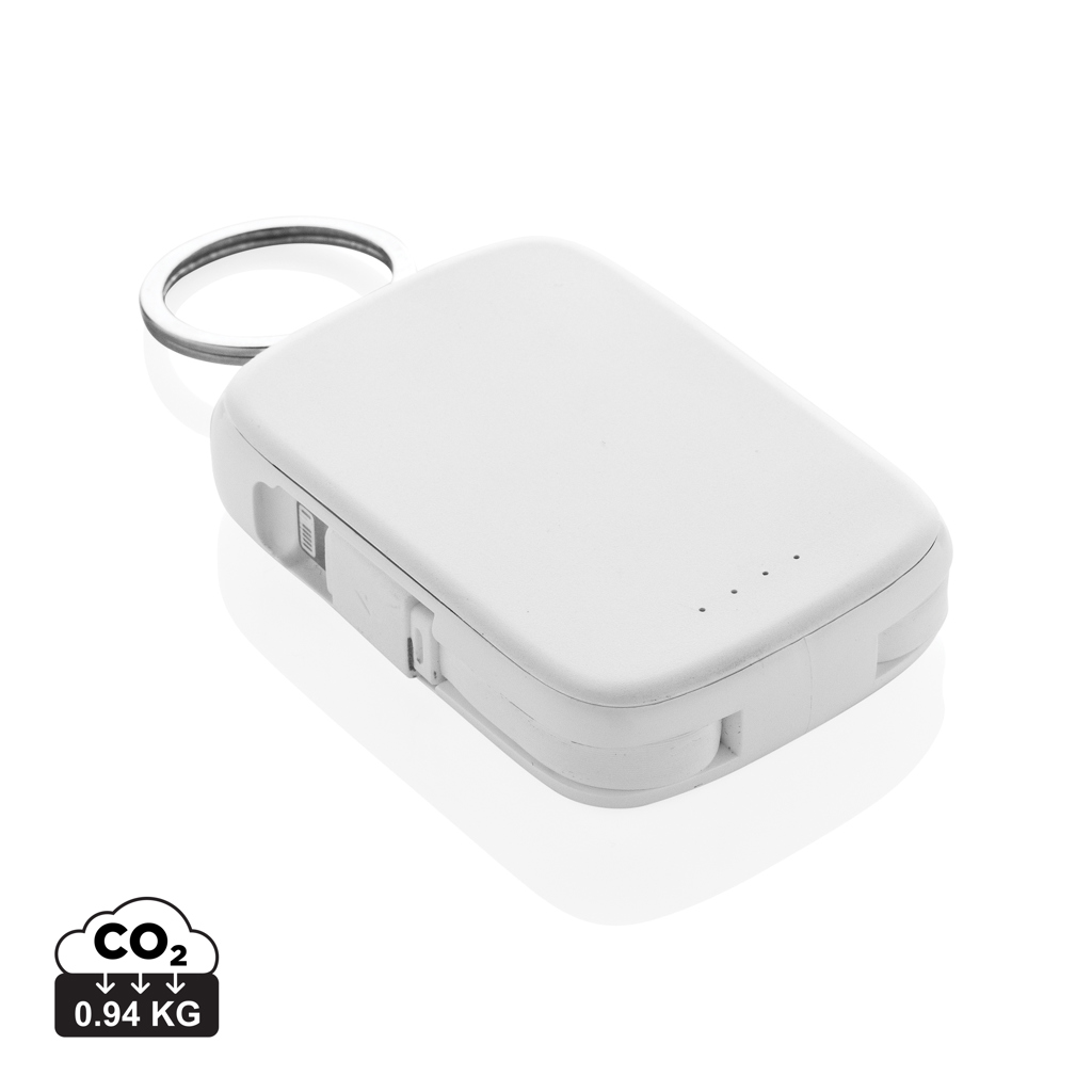 Llavero Nexo y batería externa 2000 mAh con cables RCS