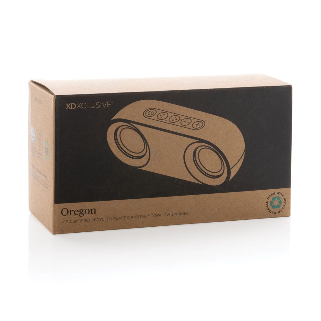 Oregon RCS recycled plastic and cork 10W speaker