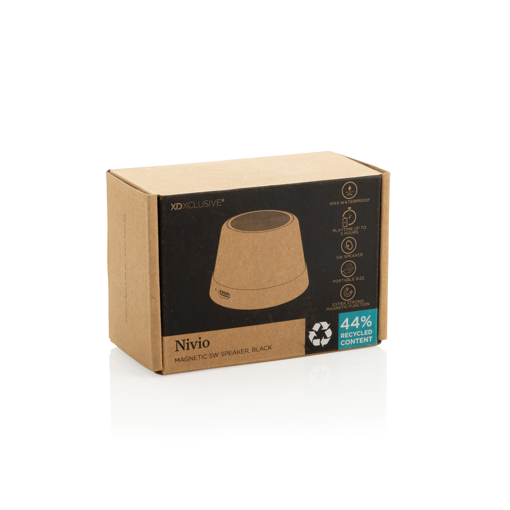 Nivio magnetischer 5W-Speaker aus RCS recyceltem Aluminium - 11