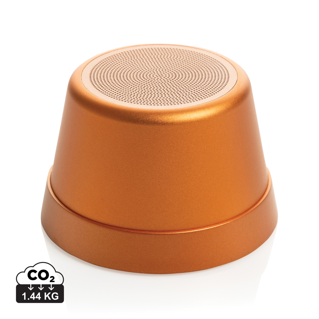naranja Altavoz magnético 5W de aluminio reciclado Nivio RCS