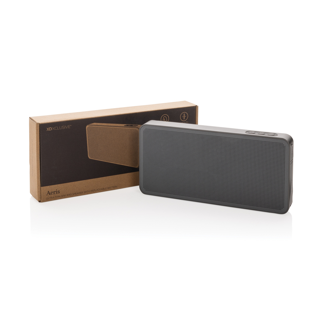 Altavoz 10W Aeris RCS ultrafino IPX5 y batería extraíble