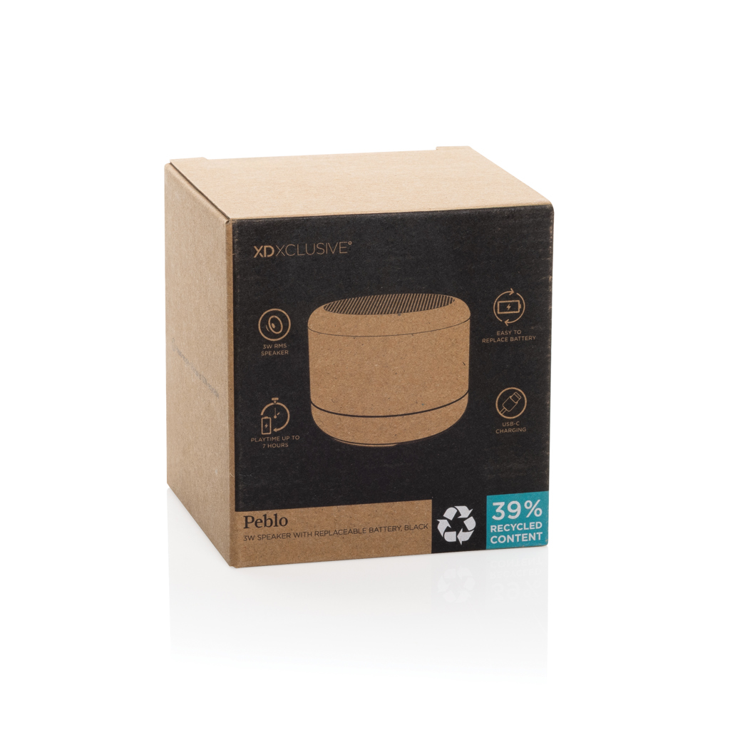 Altavoz Peblo RCS con batería extraíble 3W