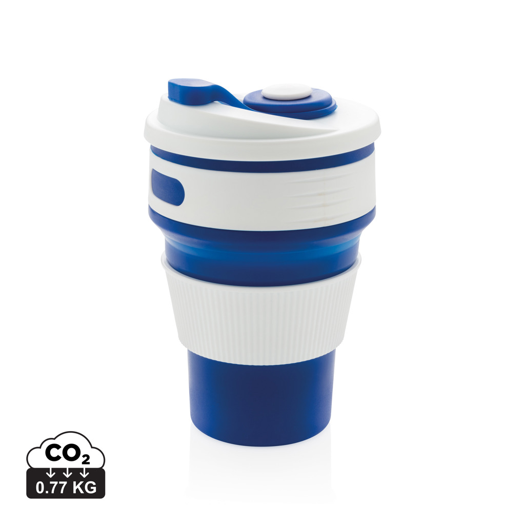 Taza plegable de silicona