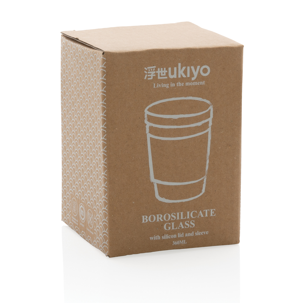 Picture of Ukiyo borosilicate glass with silicone lid and sleeve