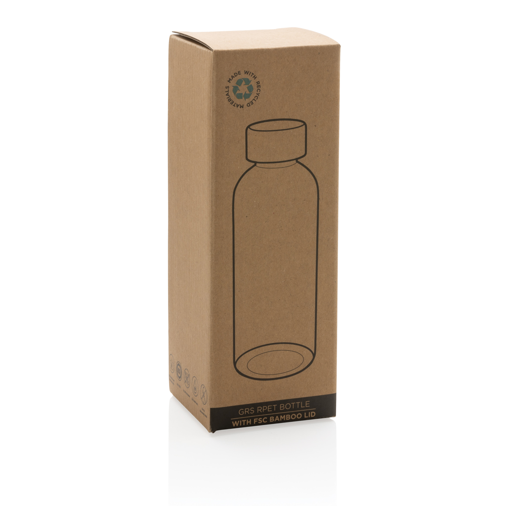 Picture of RCS RPET bottle with bamboo lid