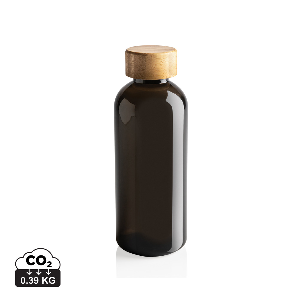 Botella RCS RPET con tapa de bambú