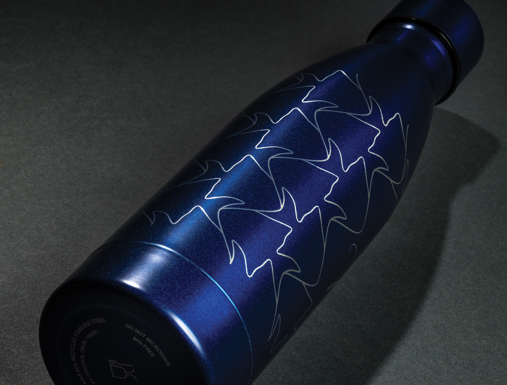 Botella sólida de acero inoxidable reciclado RCS