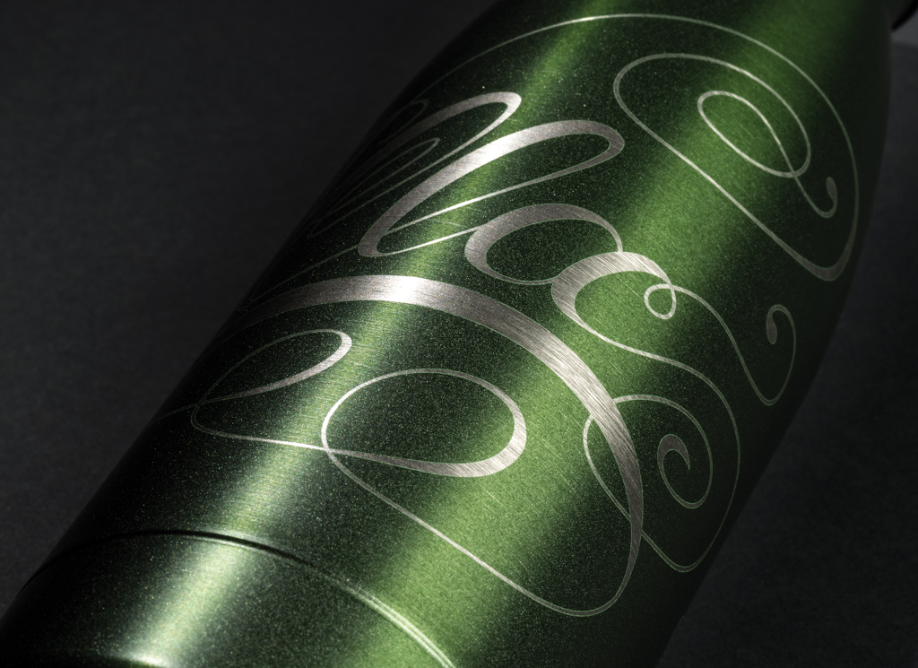 Botella sólida de acero inoxidable reciclado RCS