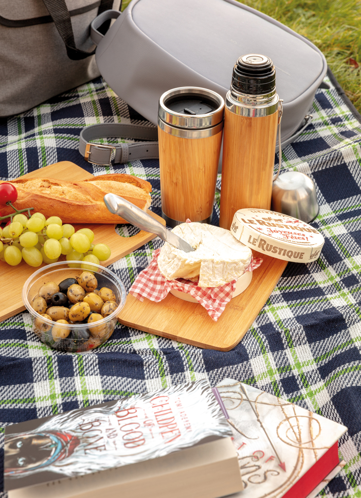 Picture of Bamboo vacuum travel flask