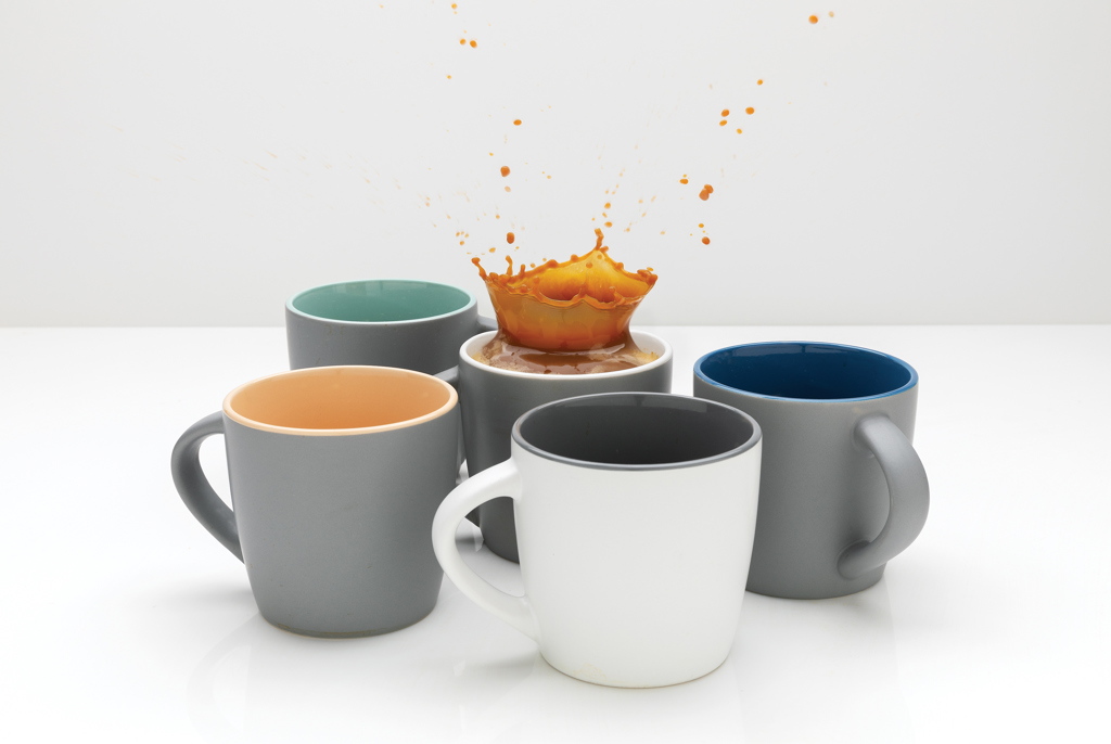 Taza de cerámica con interior de color 300ml
