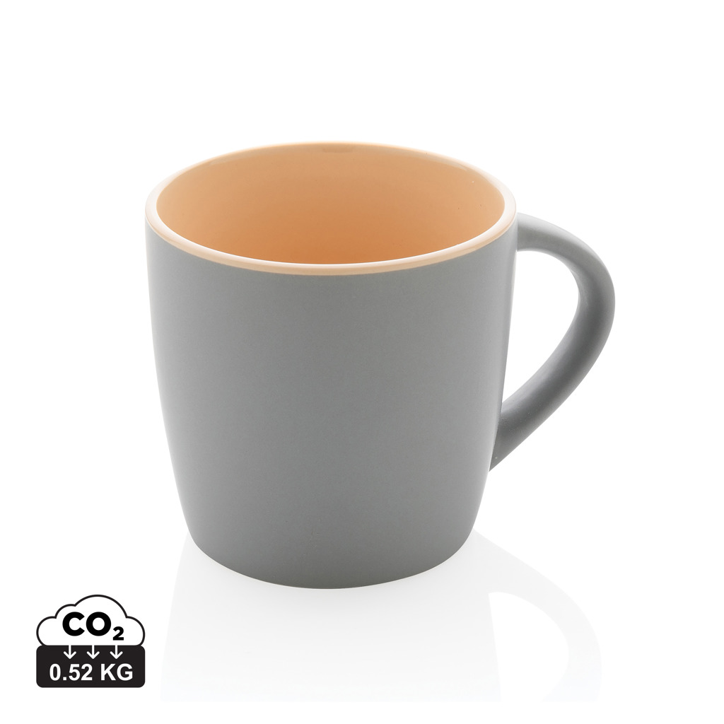 Taza de cerámica con interior de color 300ml