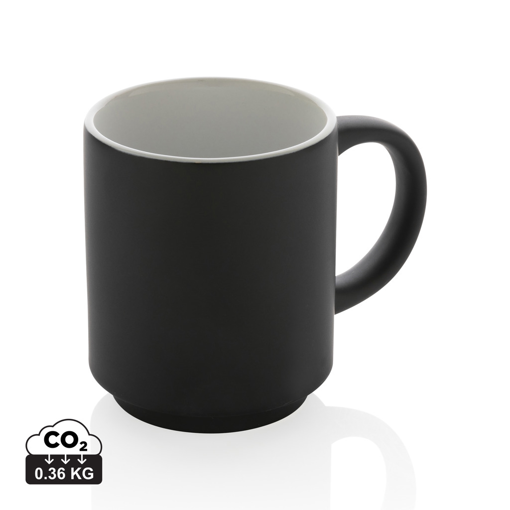 Taza apilable de cerámica 180ml