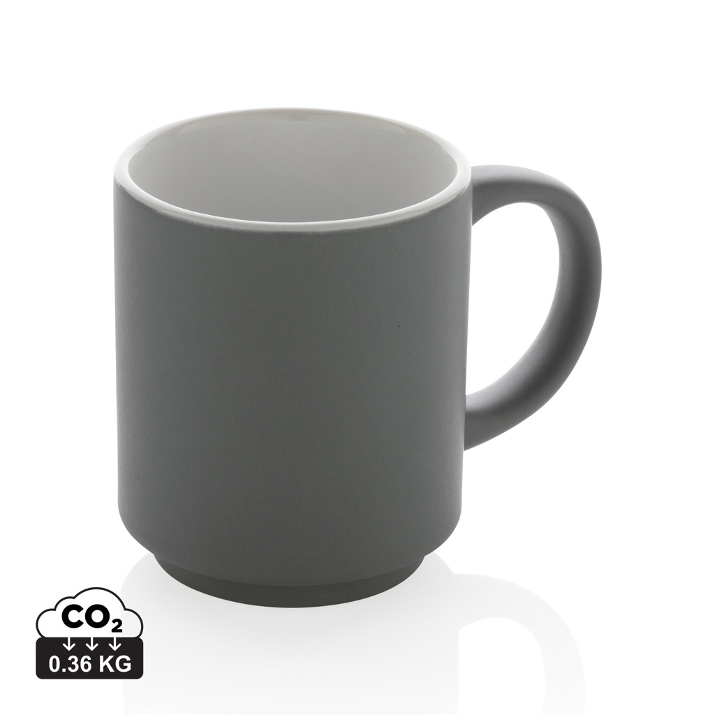 Taza apilable de cerámica 180ml