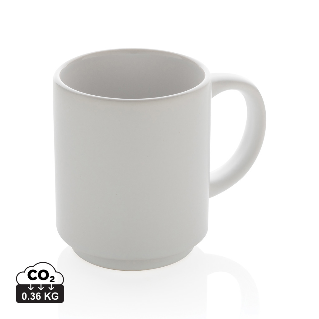 Taza apilable de cerámica 180ml
