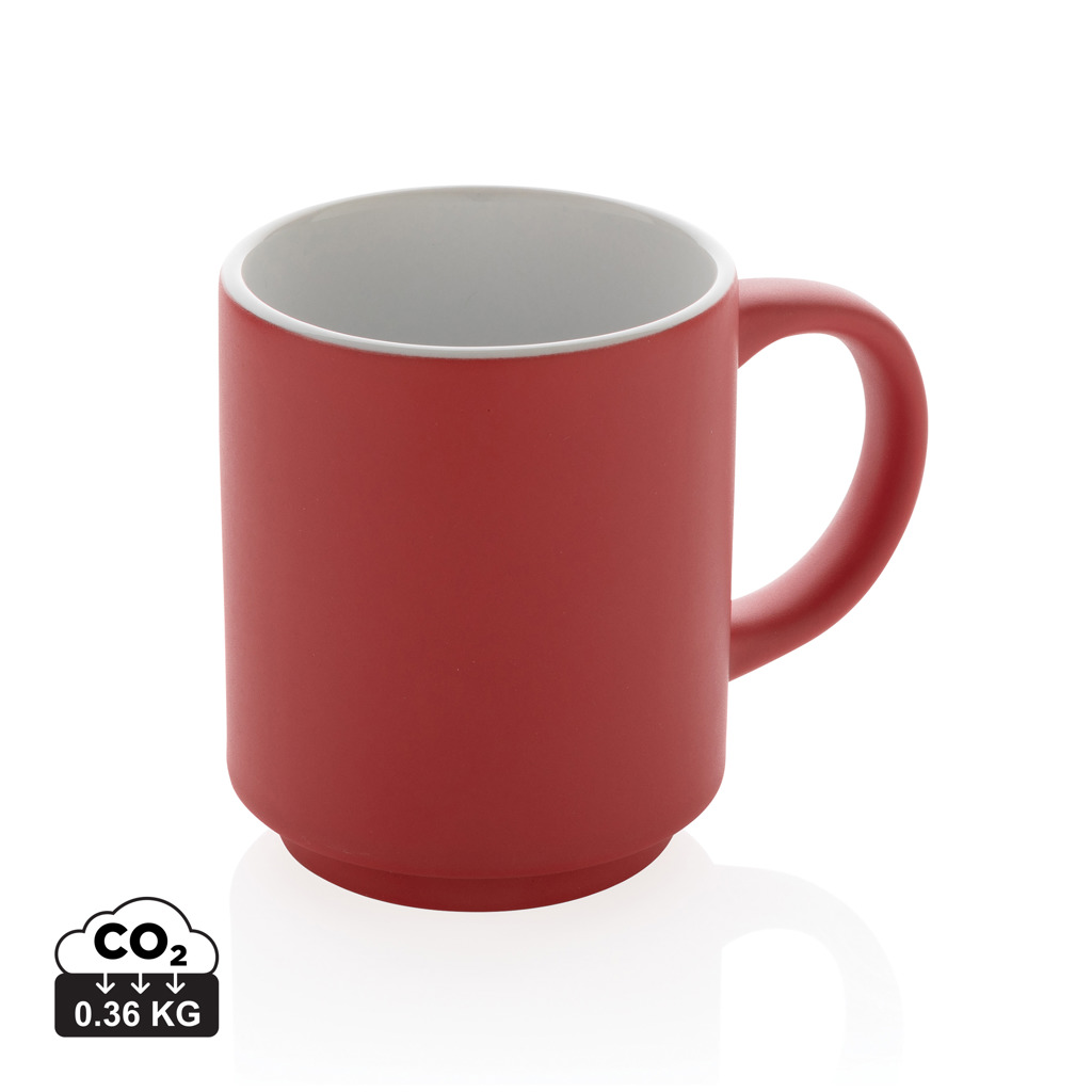 Taza apilable de cerámica 180ml