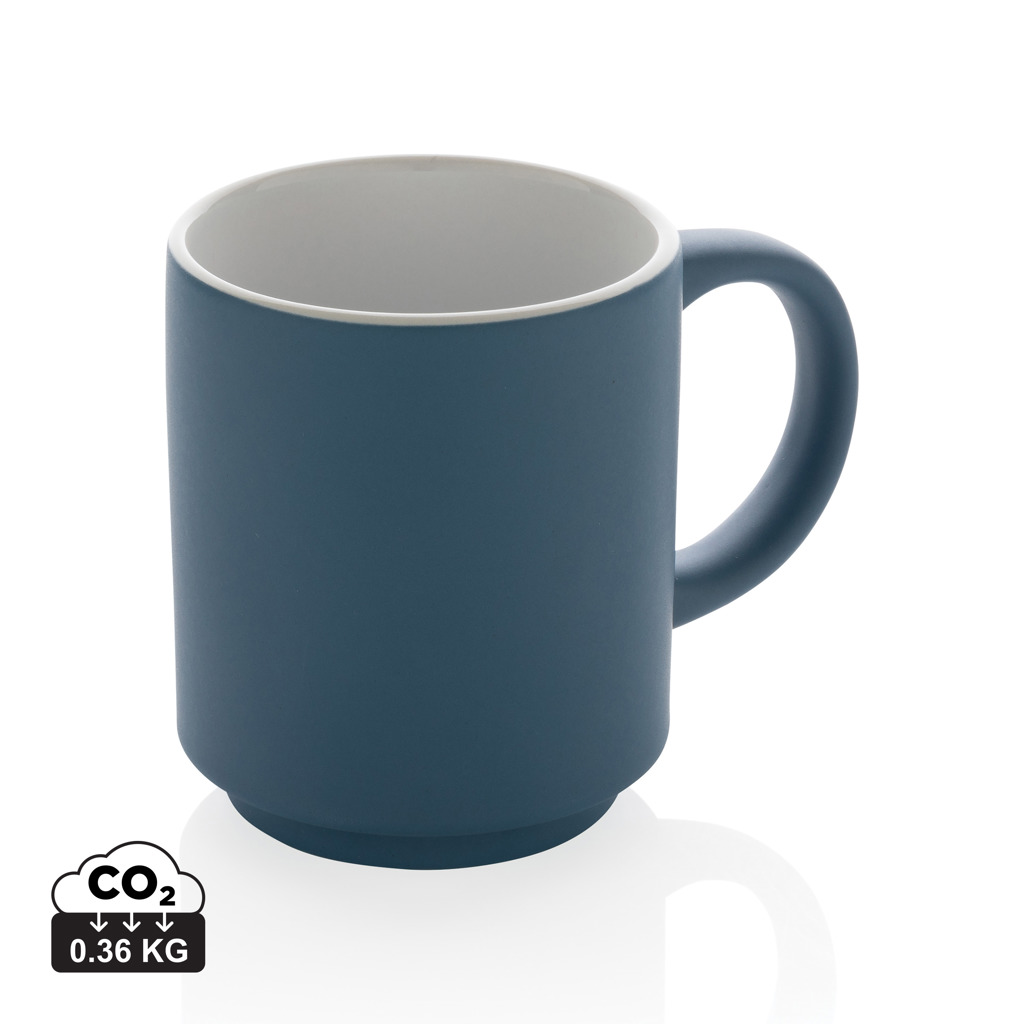 Taza apilable de cerámica 180ml